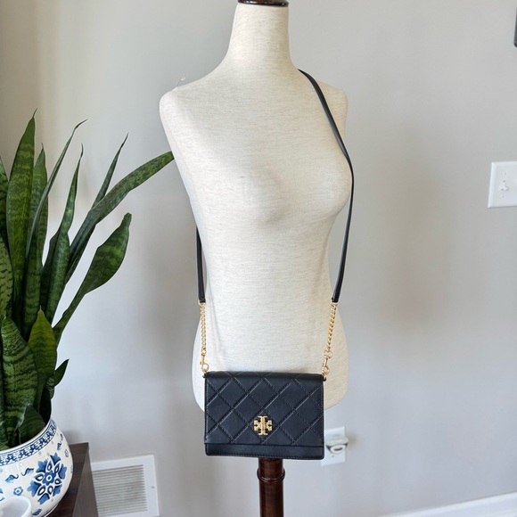 Tory Burch Mini Georgia Turnlock Chain - Quilt Pattern Embossing Leather Bag - Picture 4 of 13